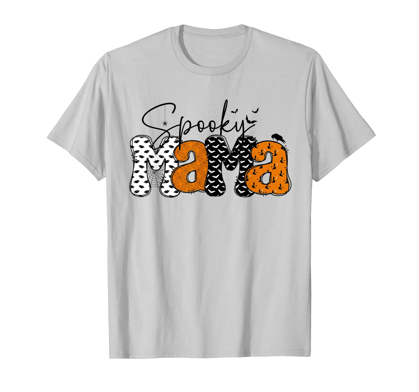 Retro Mama Spooky Halloween Coquette Bow Halloween for Women T-Shirt