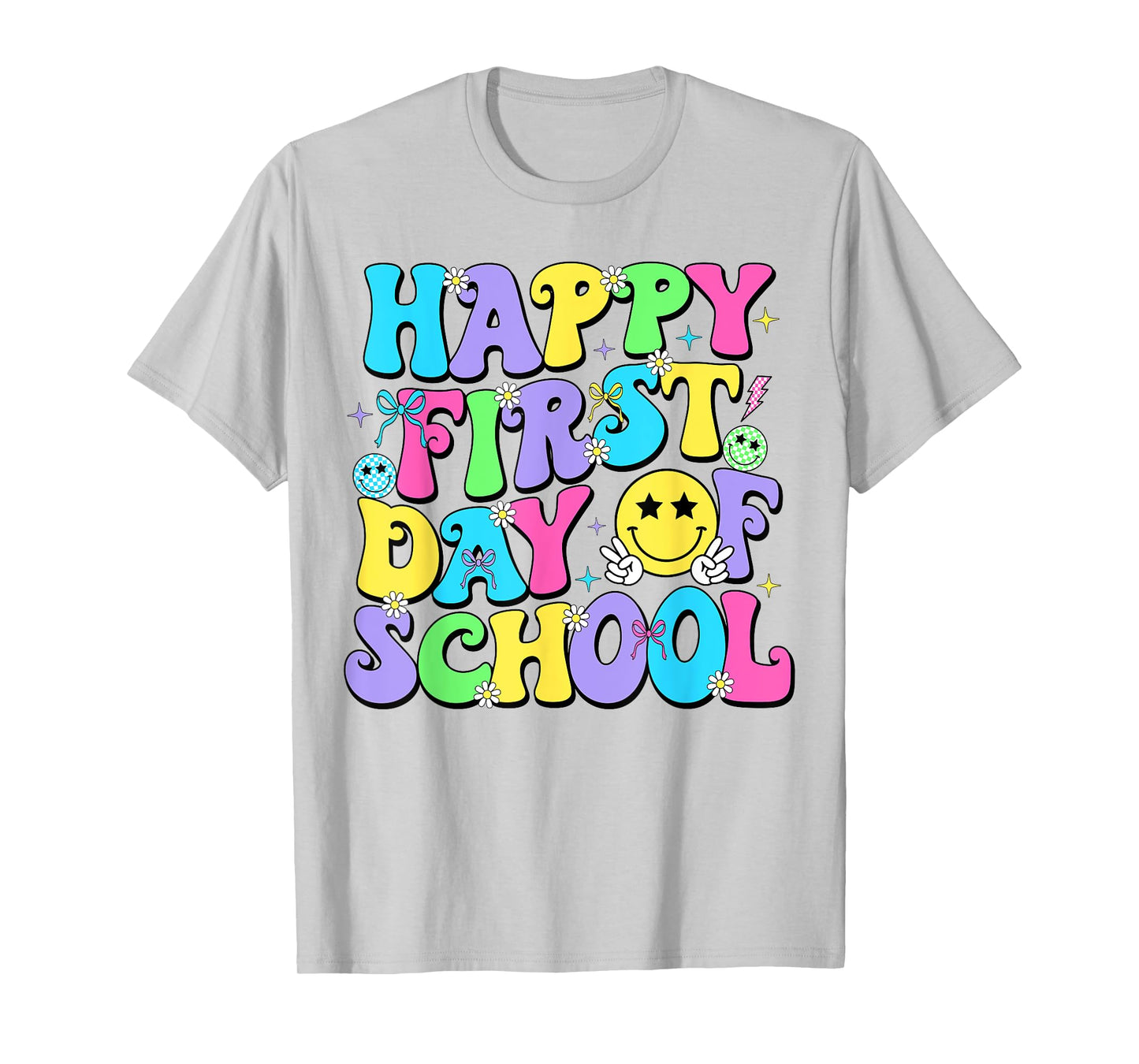 Happy First Day Of School Shirts Teacher Kids Back To School T-Shirt