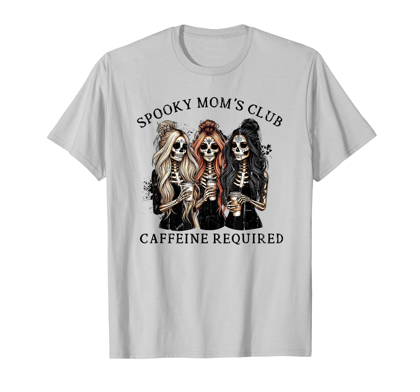 Spooky Mom's Club Caffeine Required T-Shirt