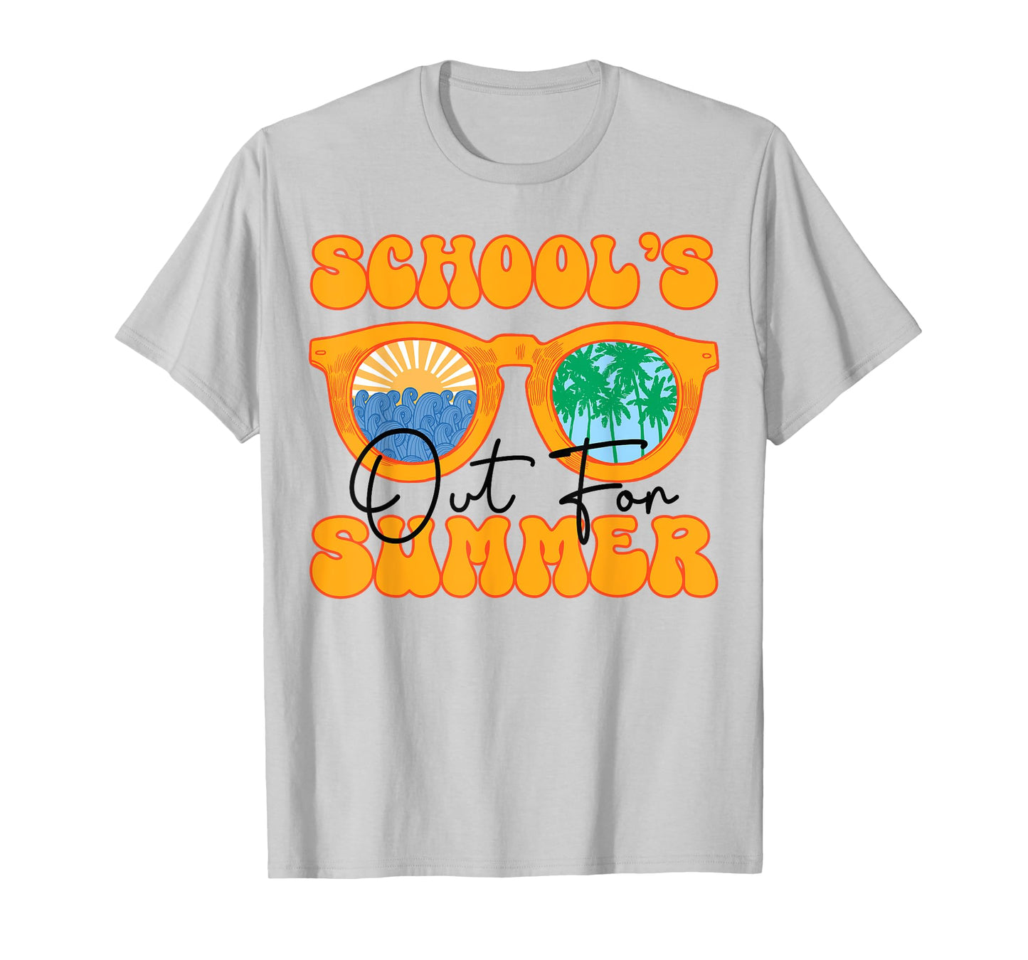 Schools Out For Summer Last Day Of School Kids Toddler Girls T-Shirt