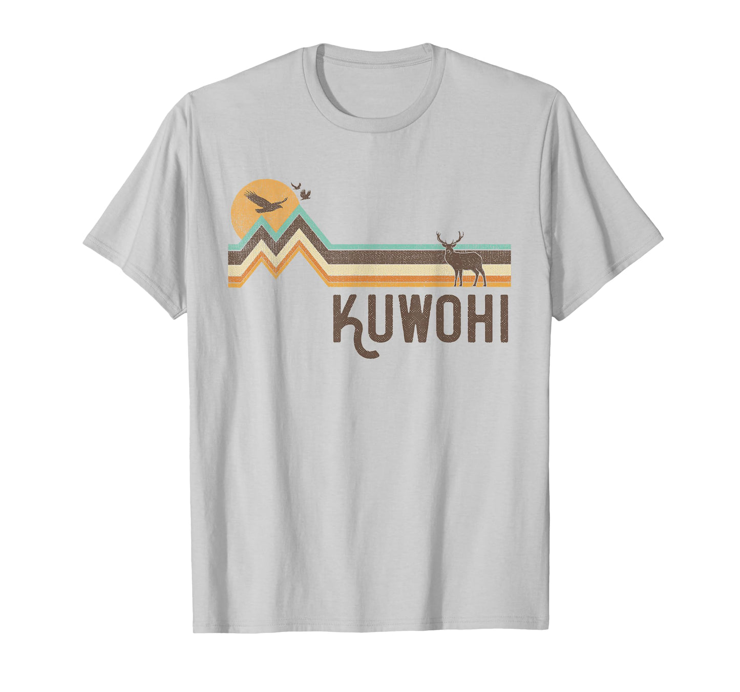 Kuwohi - Vintage Men Women 70s 80s Graphic Cool Nature T-Shirt