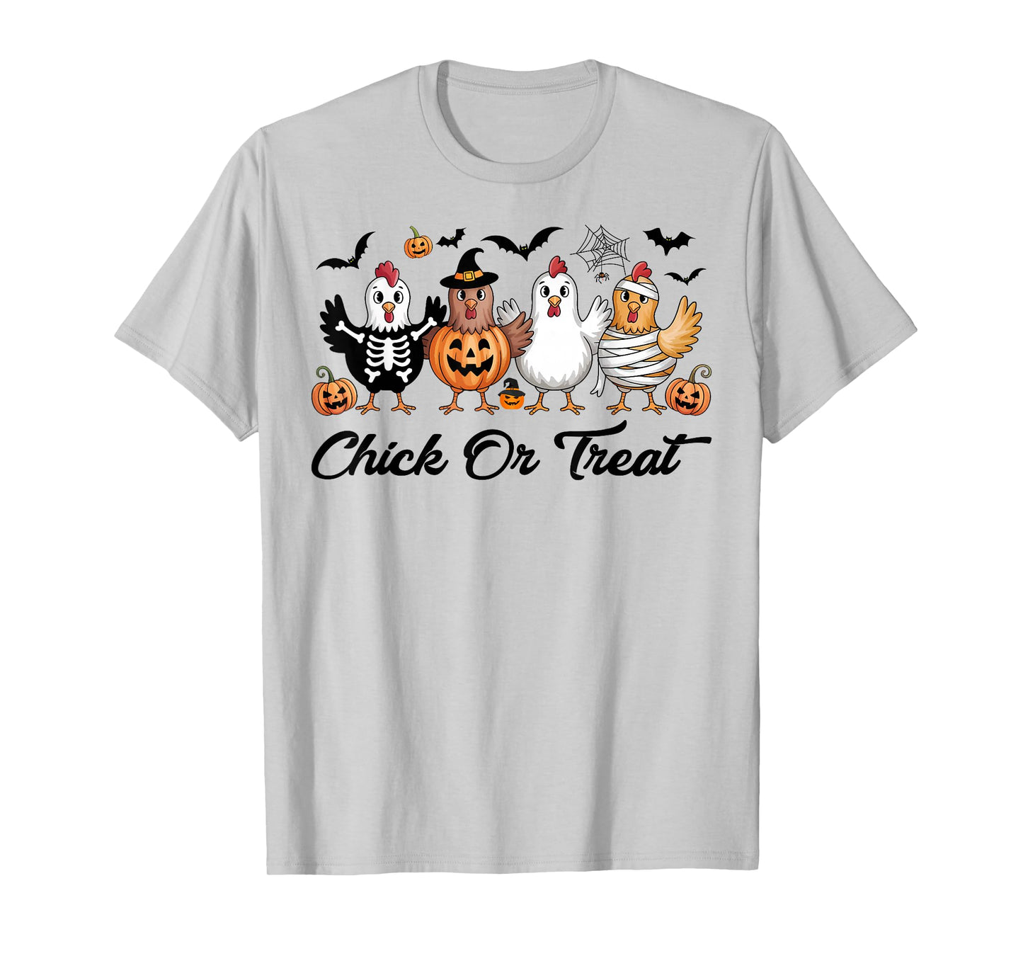 Funny Chick Or Treat Chickens Ghost Witchy Halloween T-Shirt
