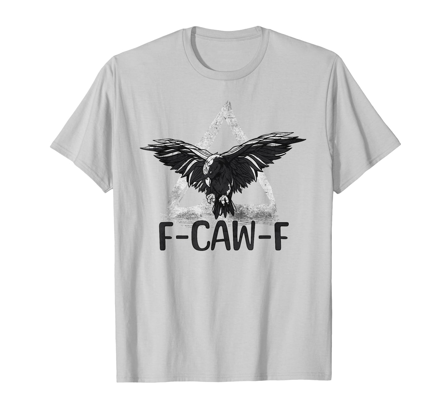 F-CAW-F Gothic Raven Triangle Symbol Dark Crow Artwork T-Shirt