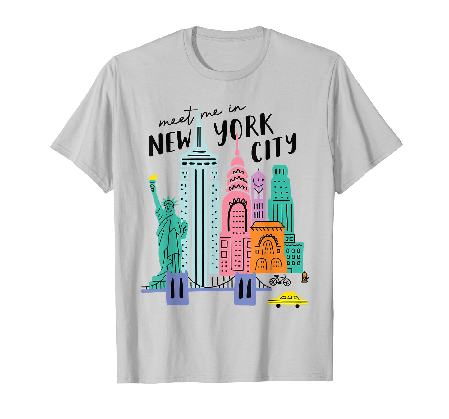 Meet me in New York - Cute US State Travel Retro Design T-Shirt