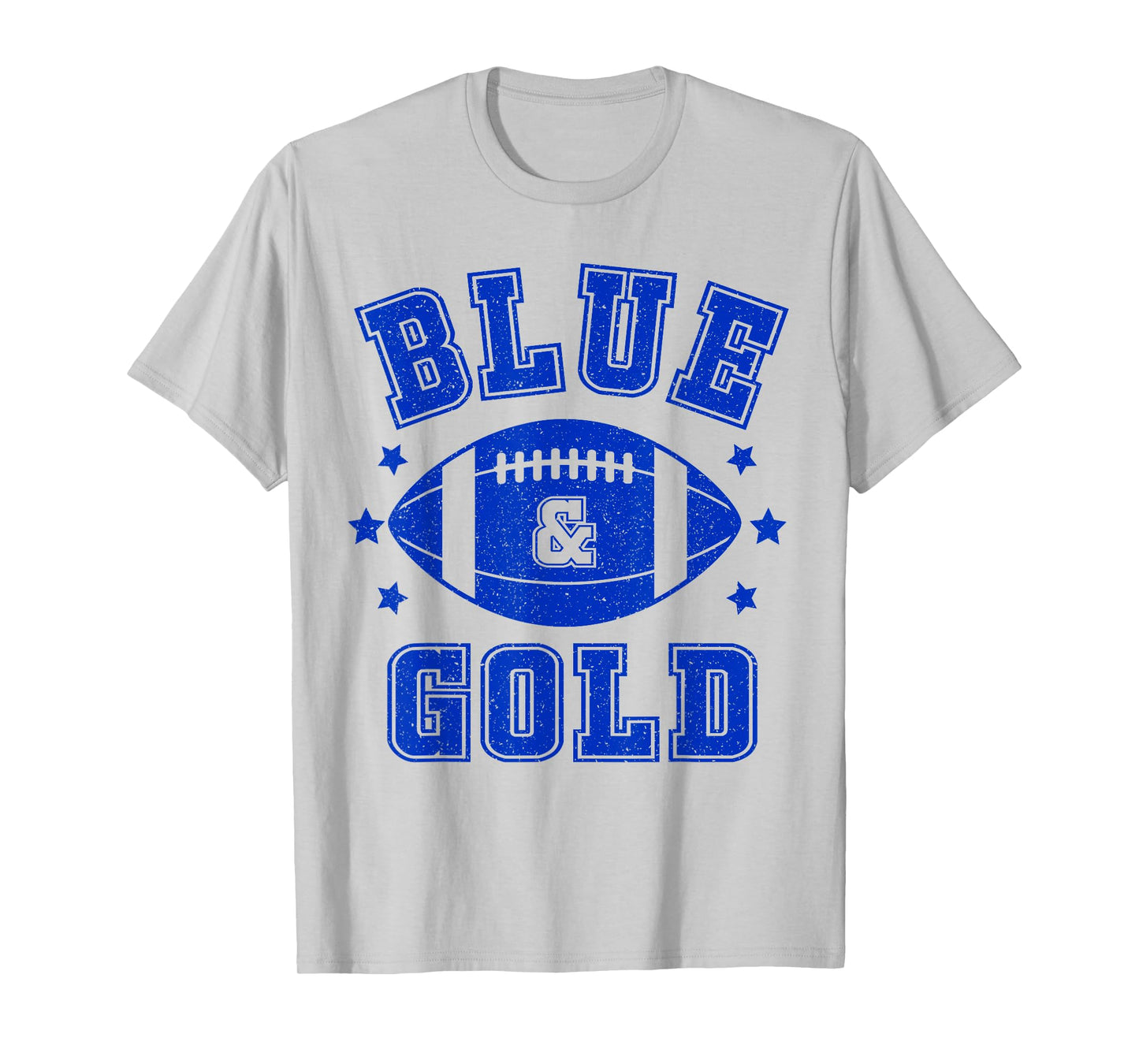 On Gameday Football We Wear Blue And Gold School Spirit T-Shirt