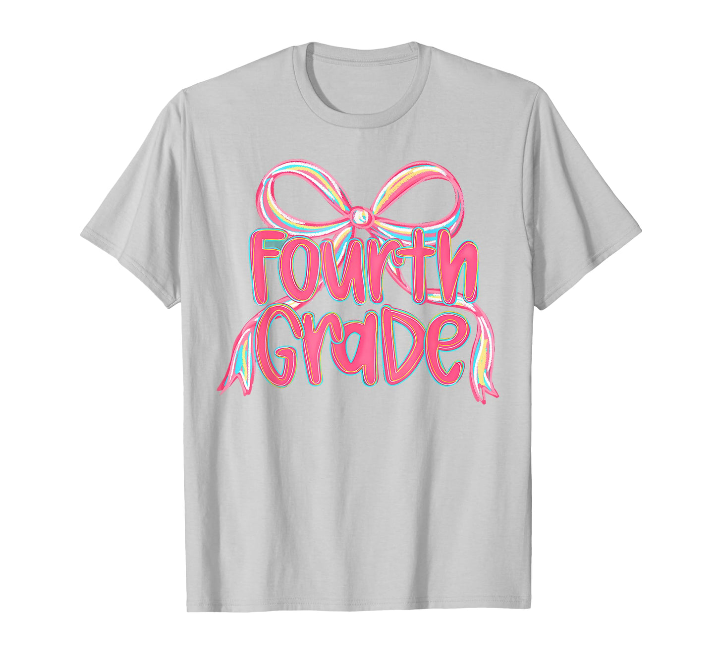 Fourth Grade Coquette Bow Back To School 4th Grade Teacher T-Shirt