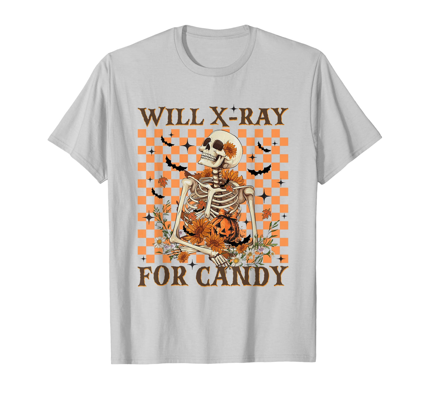 Women X-ray Tech Halloween Skeleton Radiology Department T-Shirt