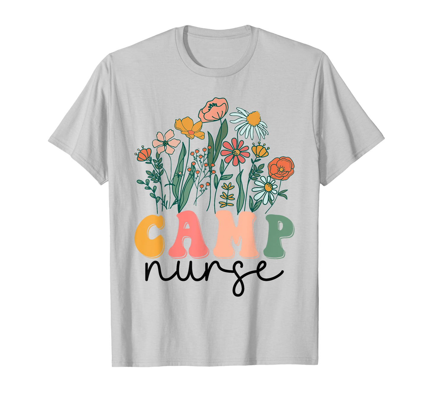 Groovy Wildflower Camp Nurse Tees T-Shirt