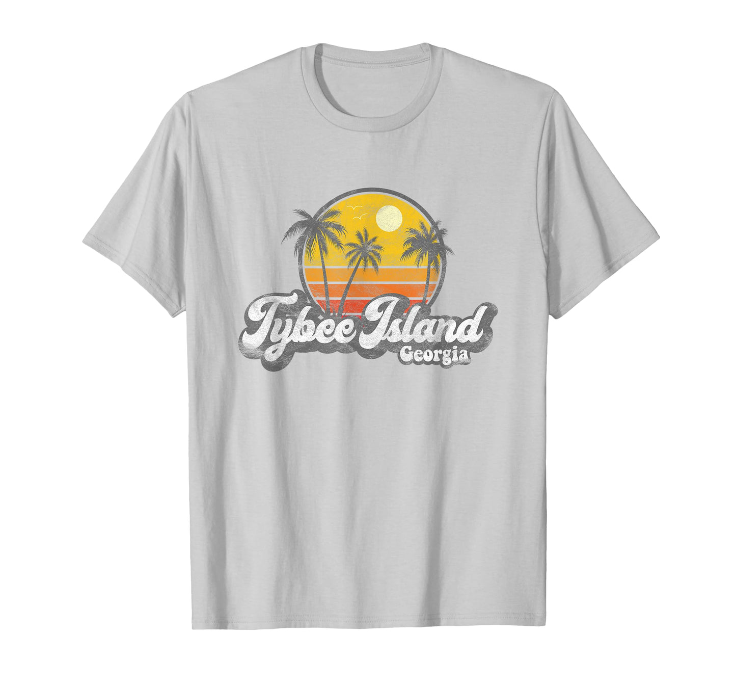 Tybee Island GA Retro 70's Vintage Surfer Gift T-Shirt