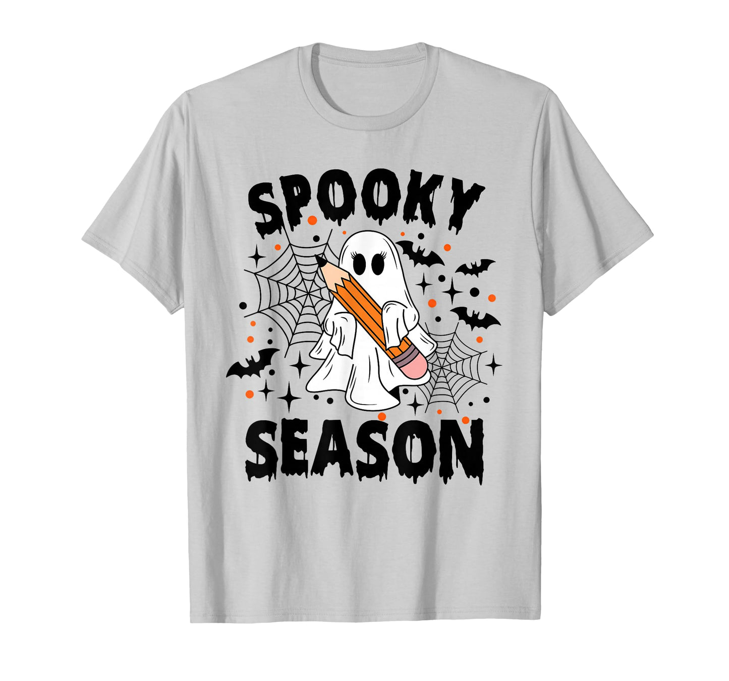 Spooky Season Halloween Ghost Groovy Halloween Women Girls T-Shirt