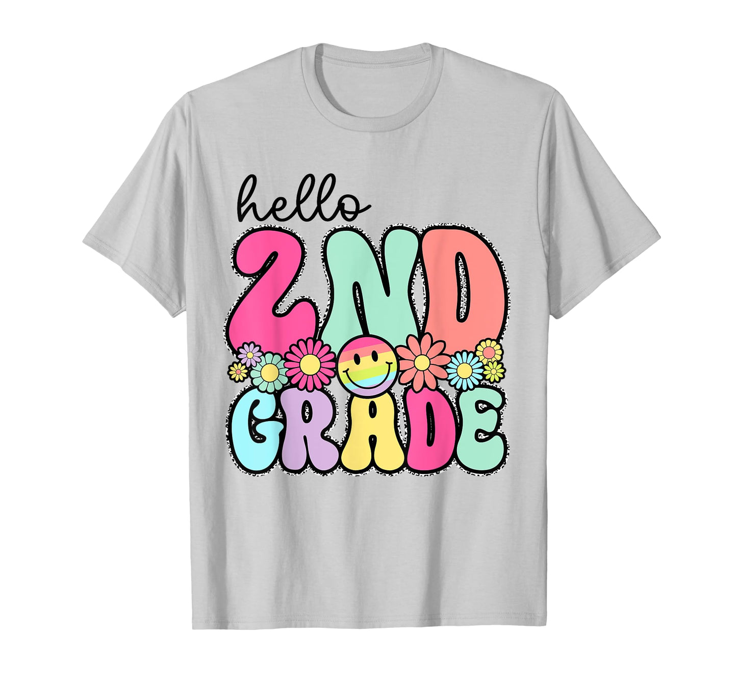 Hello 2nd Grade First Day Back To School Teachers Girls Kids T-Shirt