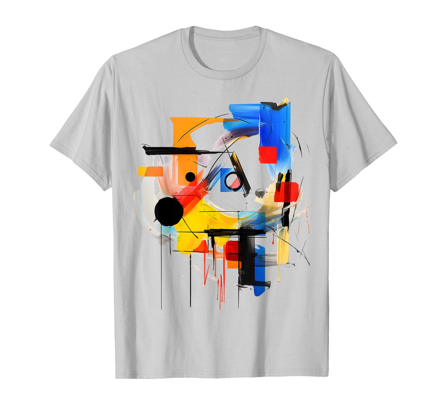 Art Colorful Abstract Geometric Painting Graphic Art T-Shirt