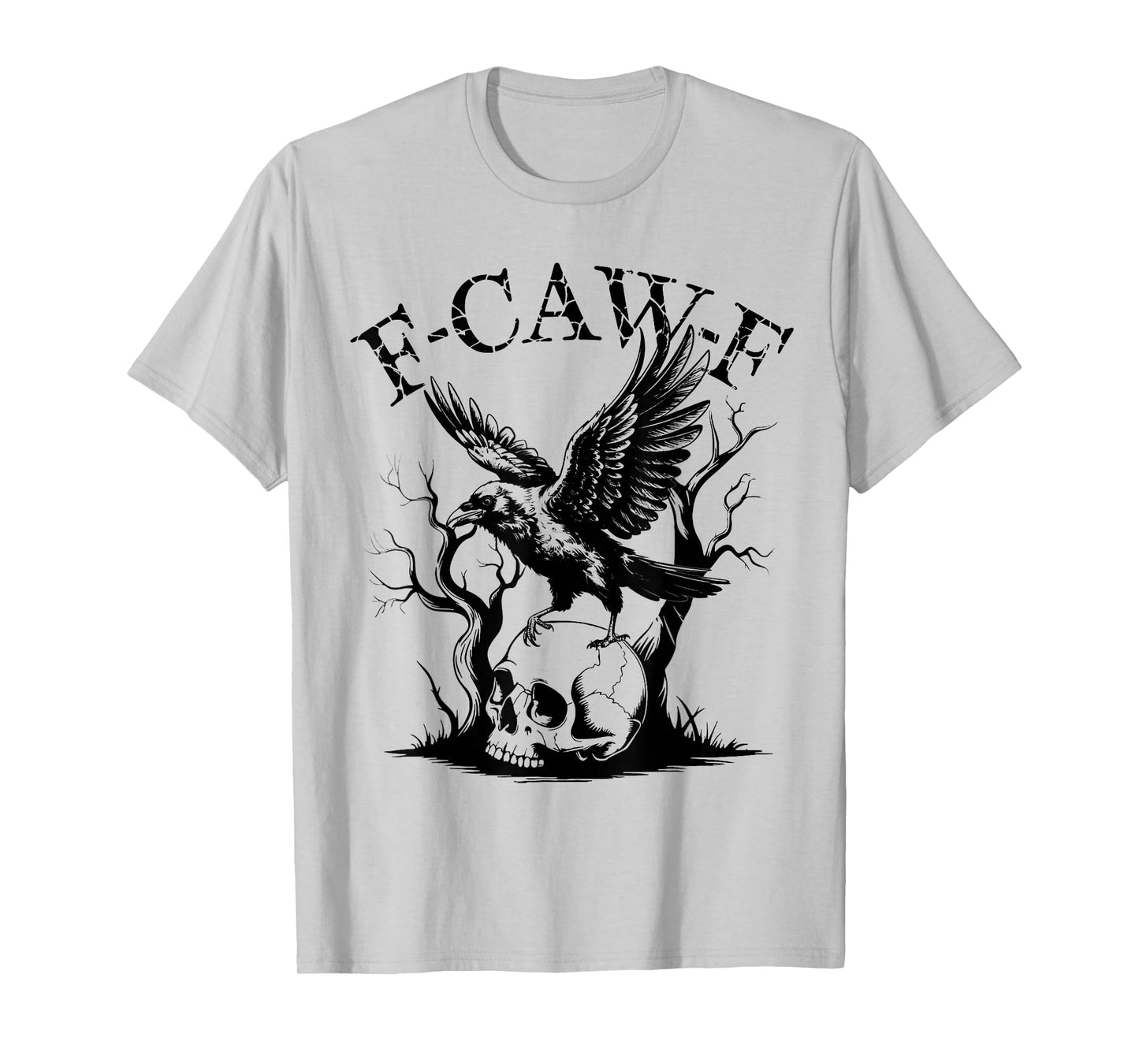 Funny Caw Shirt Black Crow Black Bird Funny Crow Halloween T-Shirt