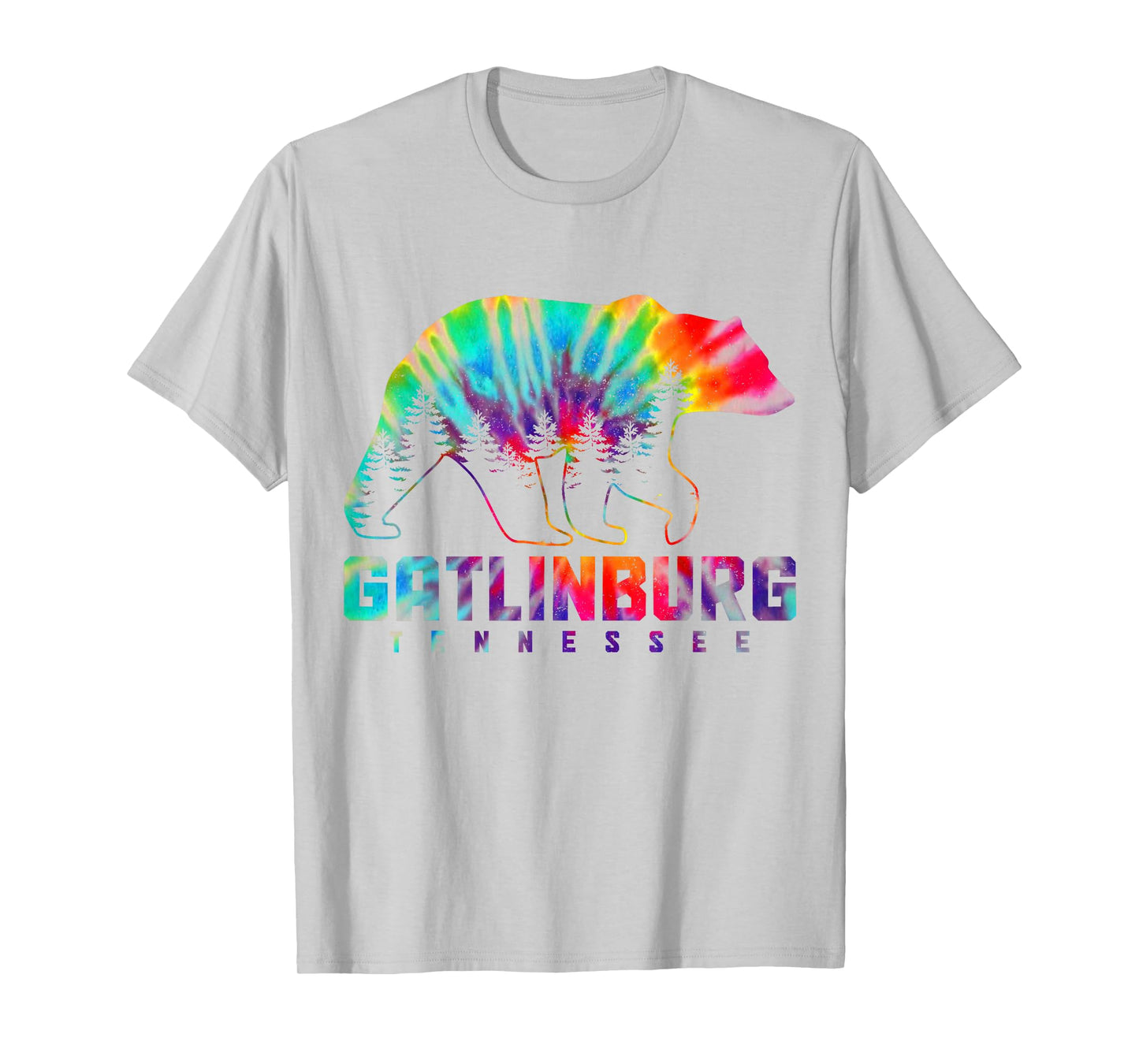 Gatlinburg Tennessee Tie Dye Bear Pride Outdoor Vintage T-Shirt
