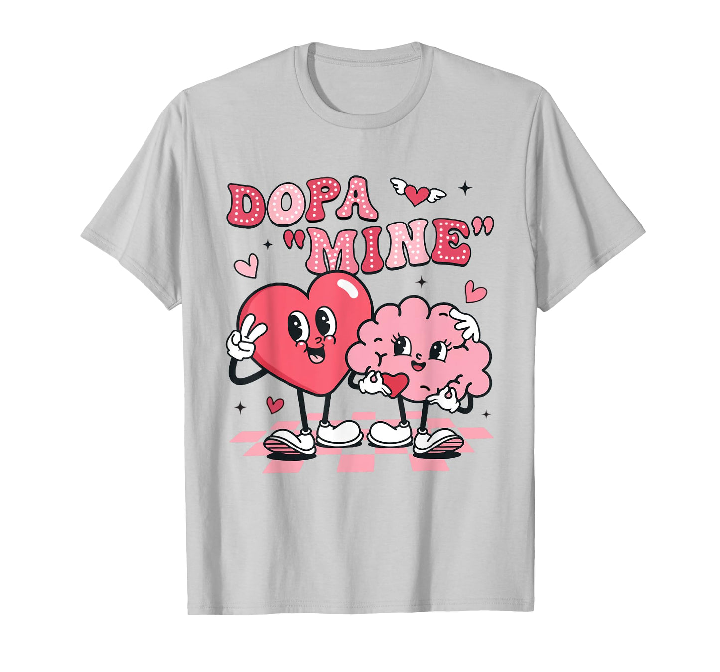Neuro Nurse Valentine's Day Brain Nurse Neuroscience Nurse T-Shirt