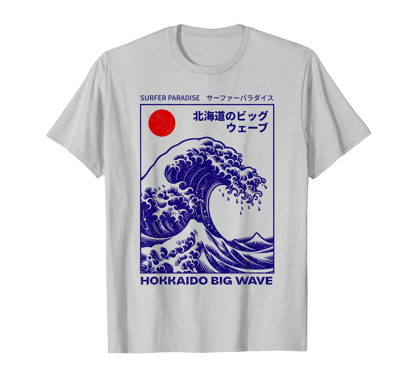 Hokkaido Wave The Great Wave of Kanagawa Surfer Paradise T-Shirt