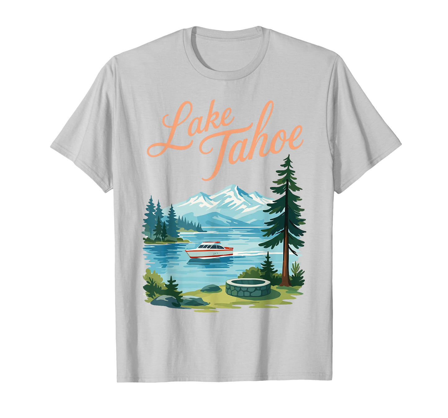 Lake Tahoe California Mountain Lake Adventure Graphic T-Shirt