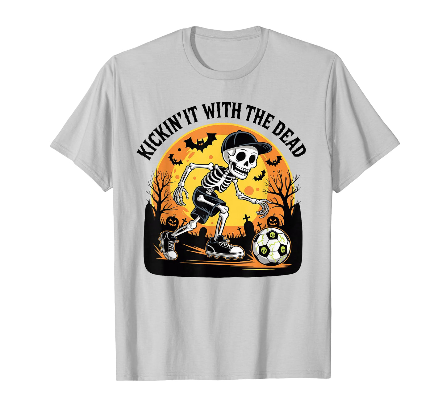 Kickin' It Halloween Skeleton Soccer Player T-Shirt