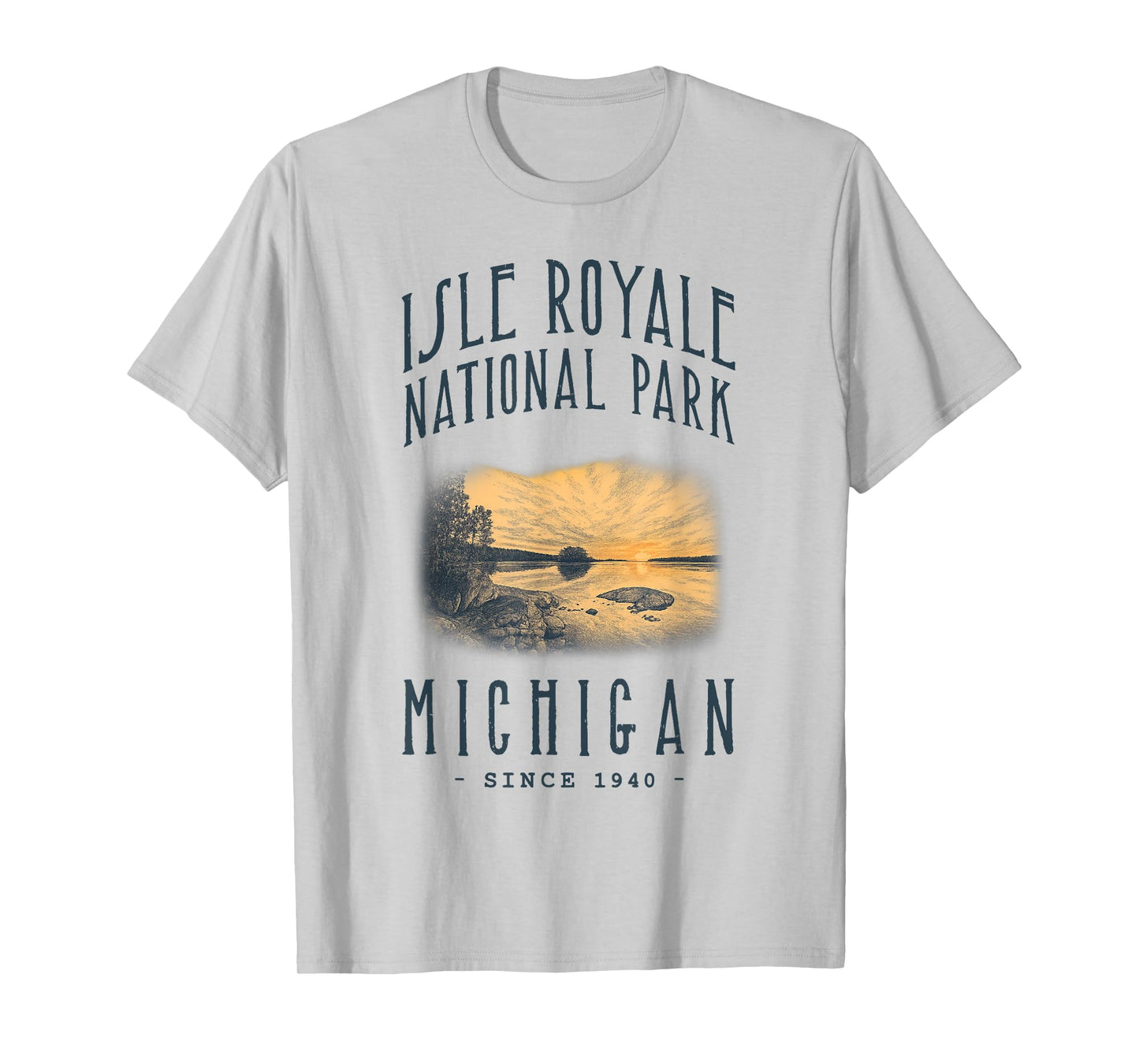 ISLE ROYALE NATIONAL PARK, MICHIGAN. CAMPING, HIKER T-Shirt