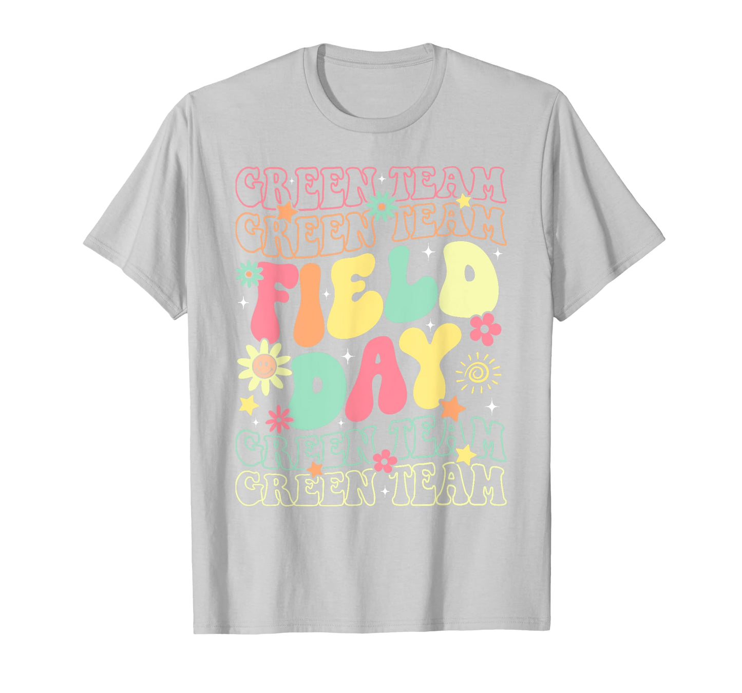 Field Day Green Team Color War Camp Team Game Competition T-Shirt
