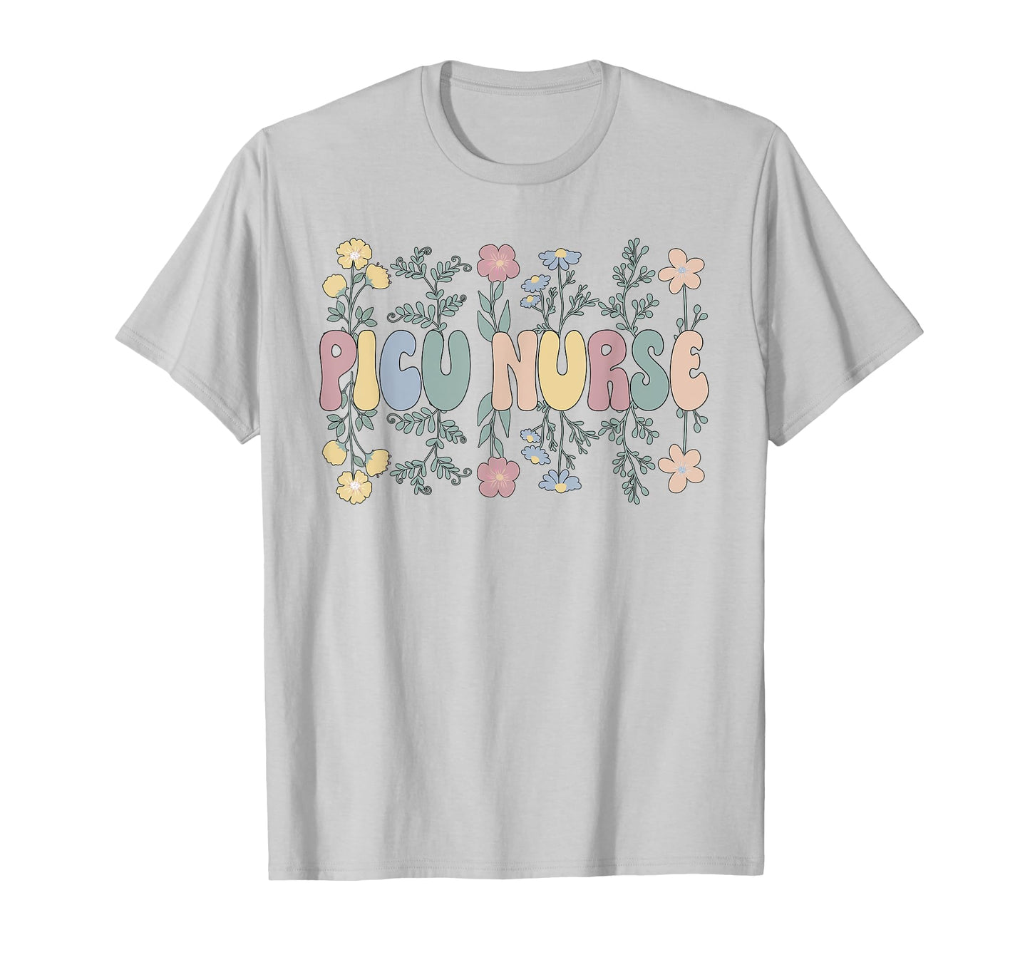 Groovy PICU Nurse Pediatric Intensive Care Unit T-Shirt