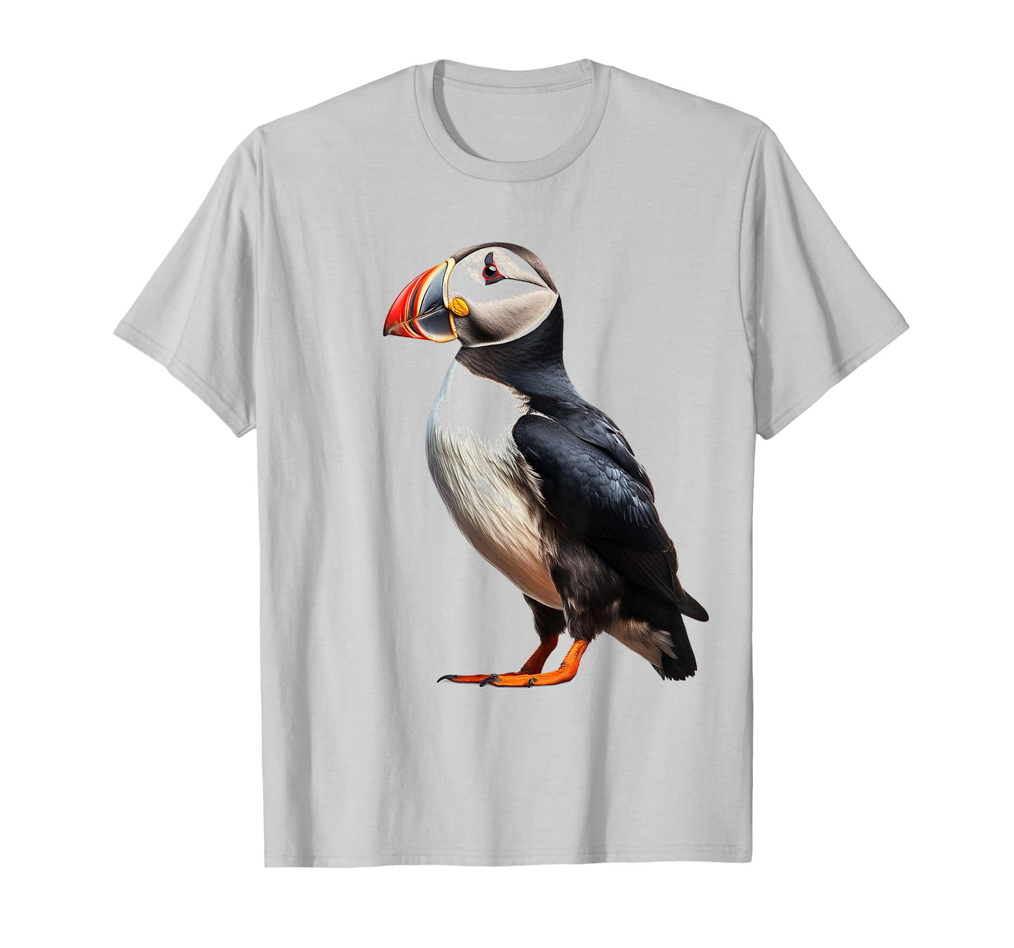 Puffin Animal Nature Motif Drawing Portrait Puffin T-Shirt
