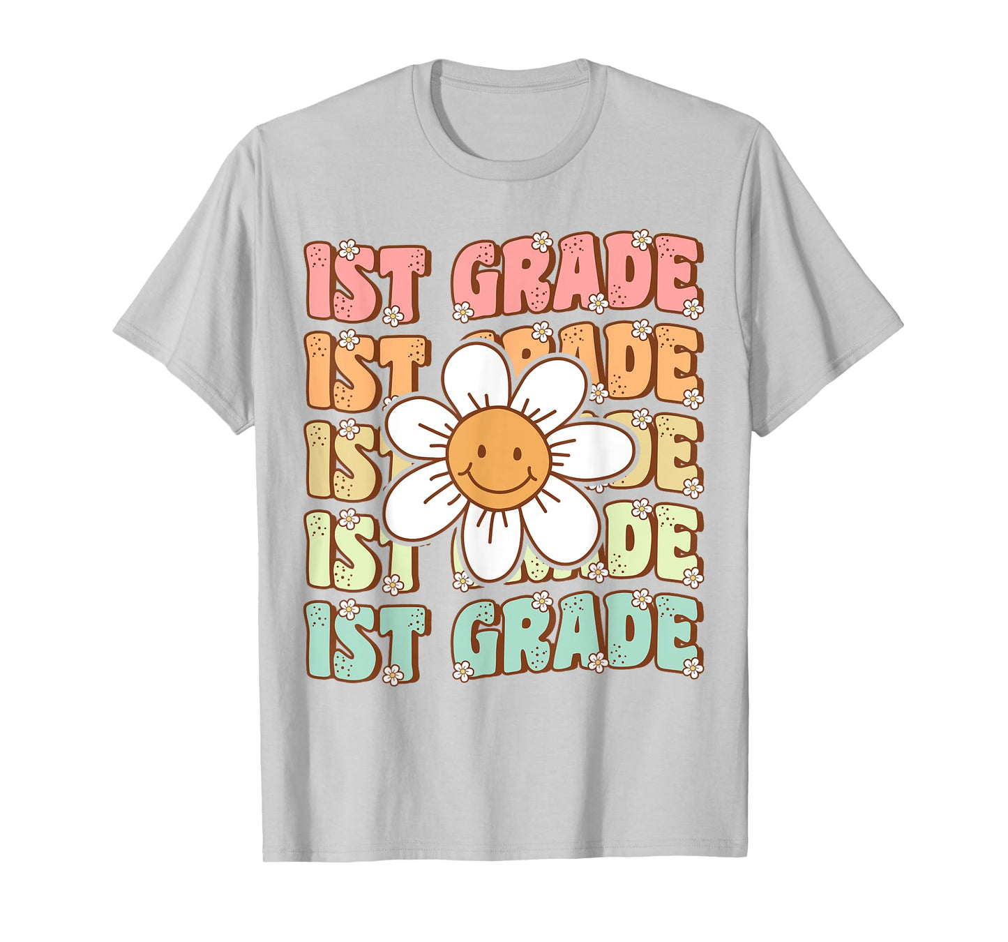 Groovy 1st Grade Back To School First Day of First Grade T-Shirt