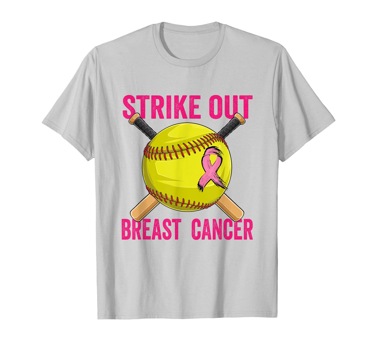 Strike Out Breast Cancer Awareness Softball Fighters T-Shirt