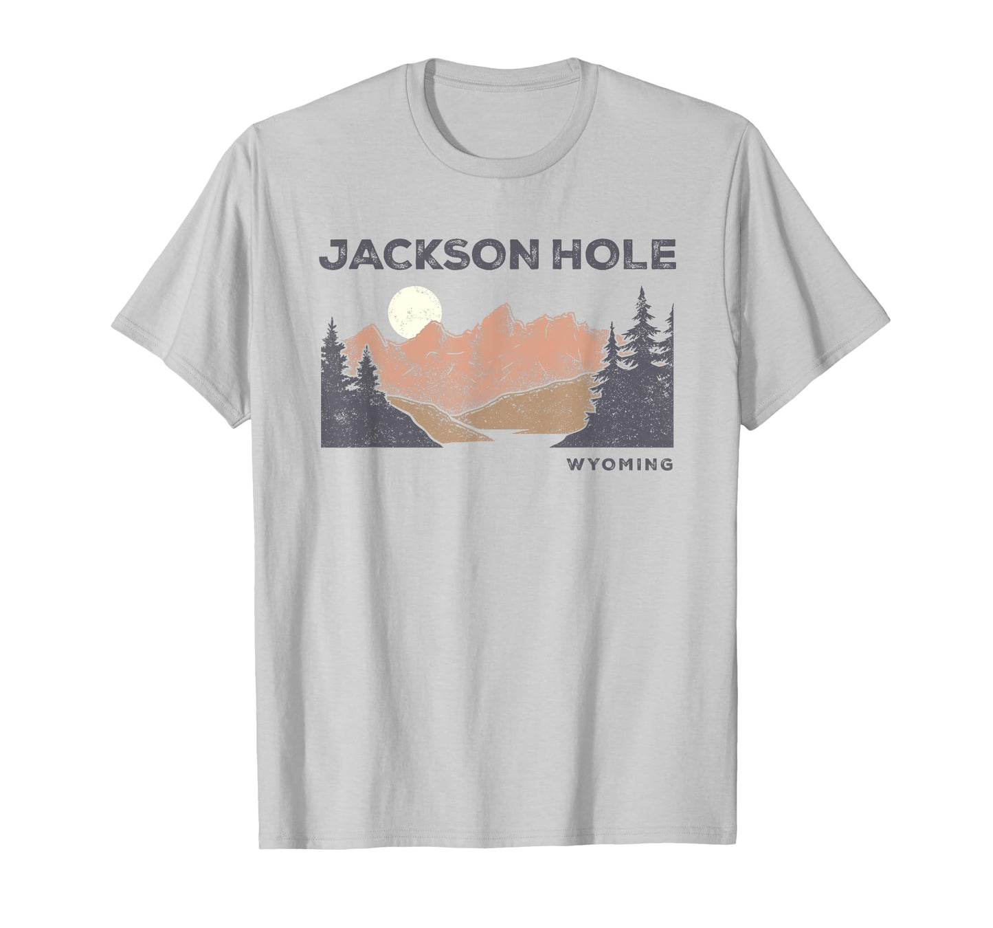 Retro Jackson Hole Wyoming Grand Teton Vintage Womens Mens T-Shirt