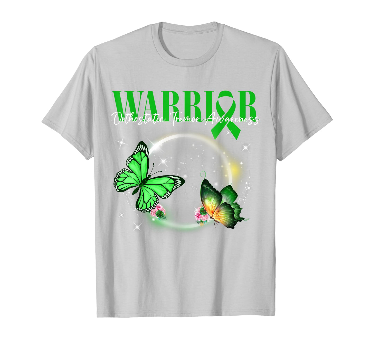 Orthostatic Tremor Awareness Warrior Survivor Butterflies T-Shirt