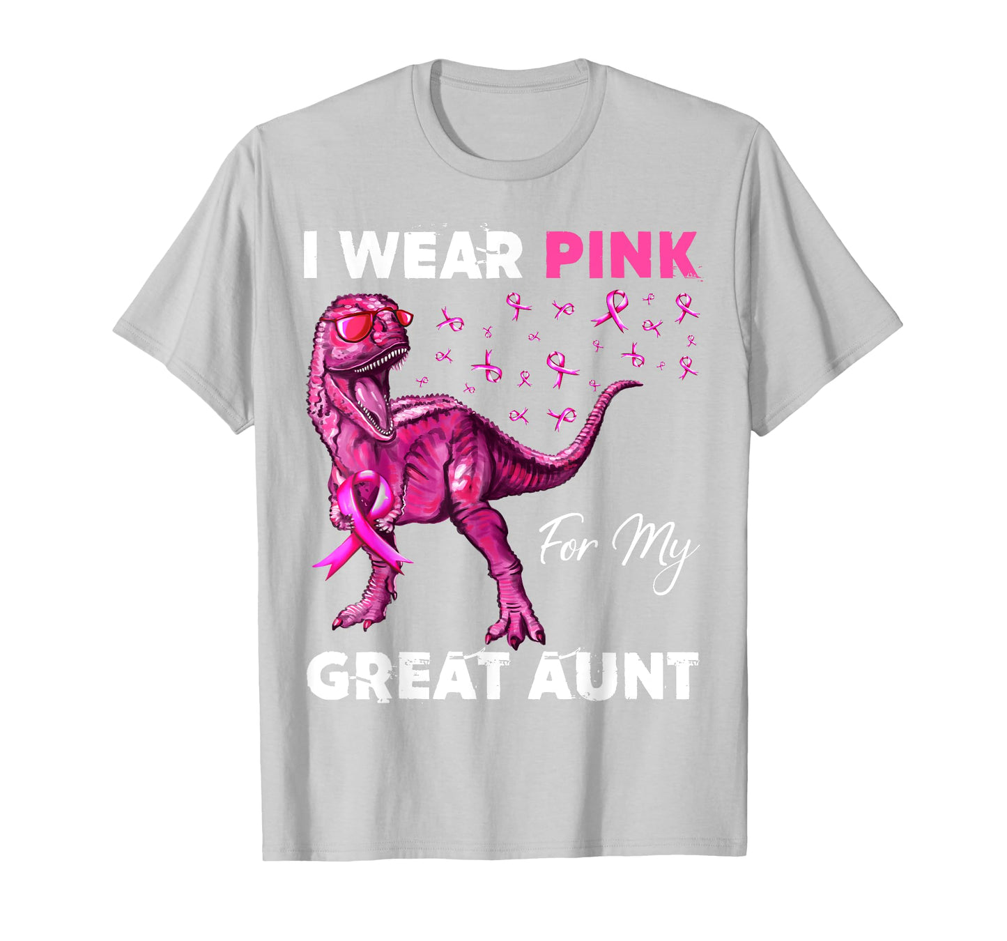 I Wear Pink For My Great Aunt Breast Cancer Awareness T-Shirt