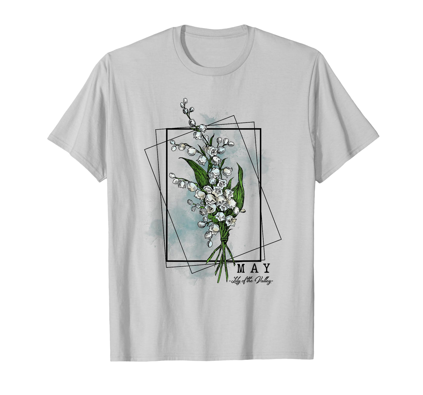 Birth Month Flowers May Lily of the Valley Women Girls T-Shirt