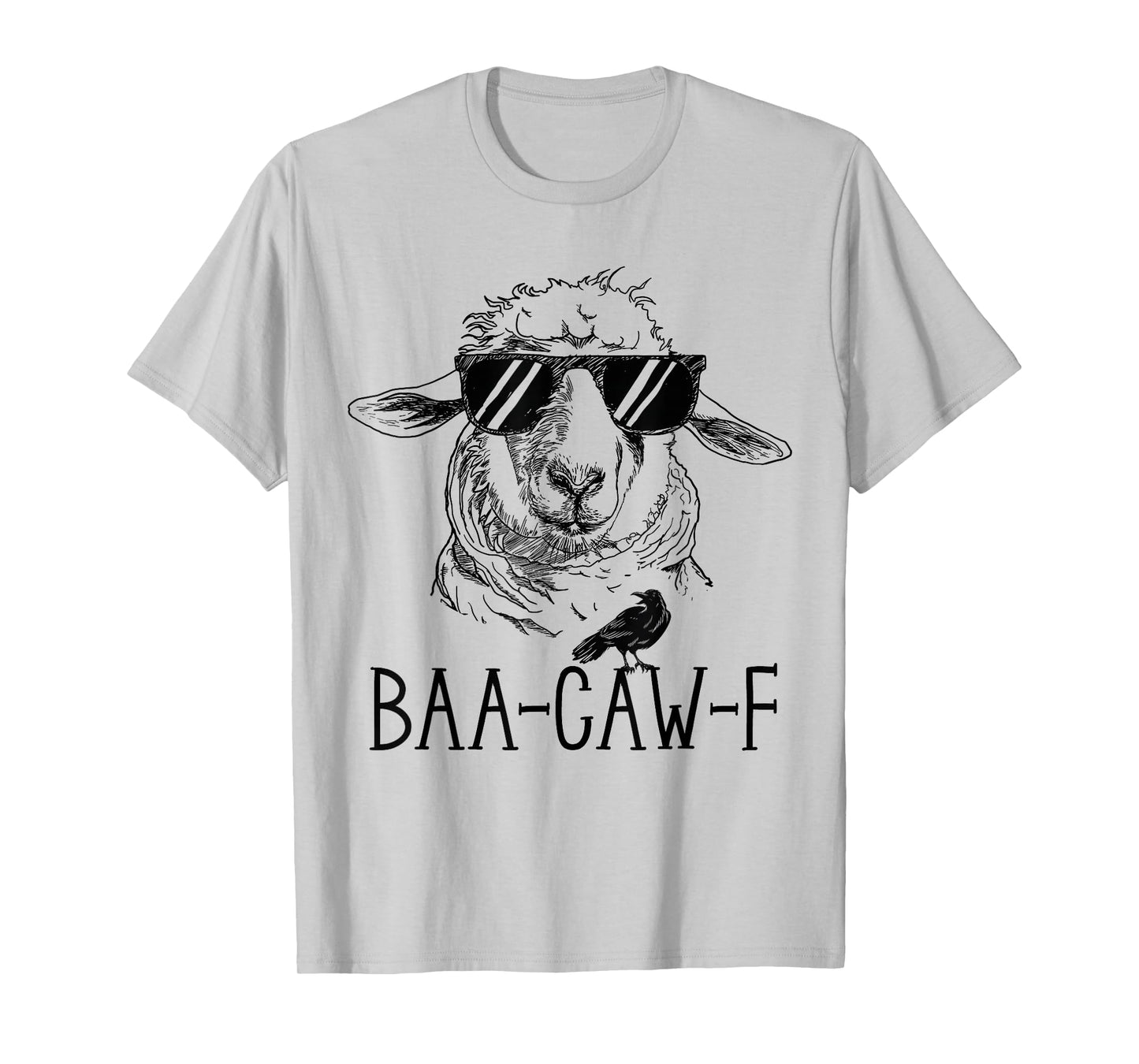 Sheep Baa + Crow Caw Back Off Pun Funny Tee for Introverts T-Shirt