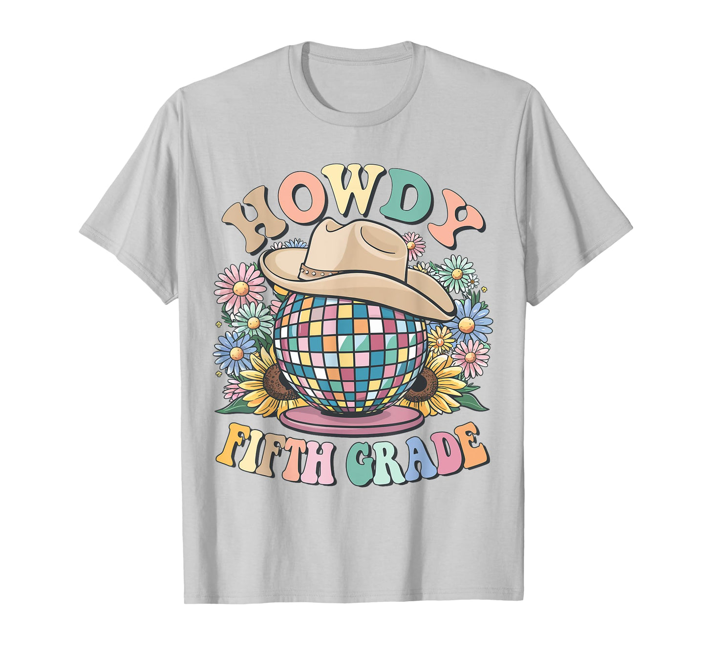 Howdy Fifth Grade Cowgirl Country 5th Grade Back to School T-Shirt