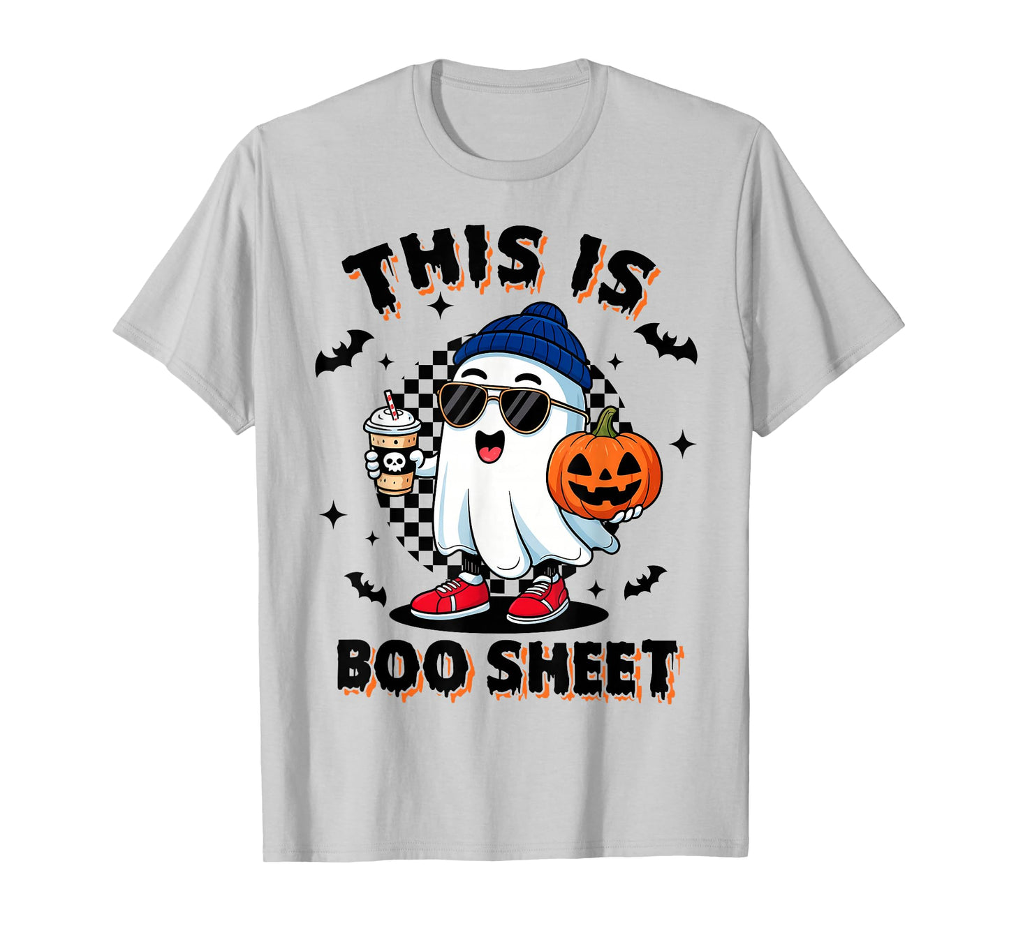 This is Boo Sheet Boo Ghost Halloween Men Women Kids T-Shirt
