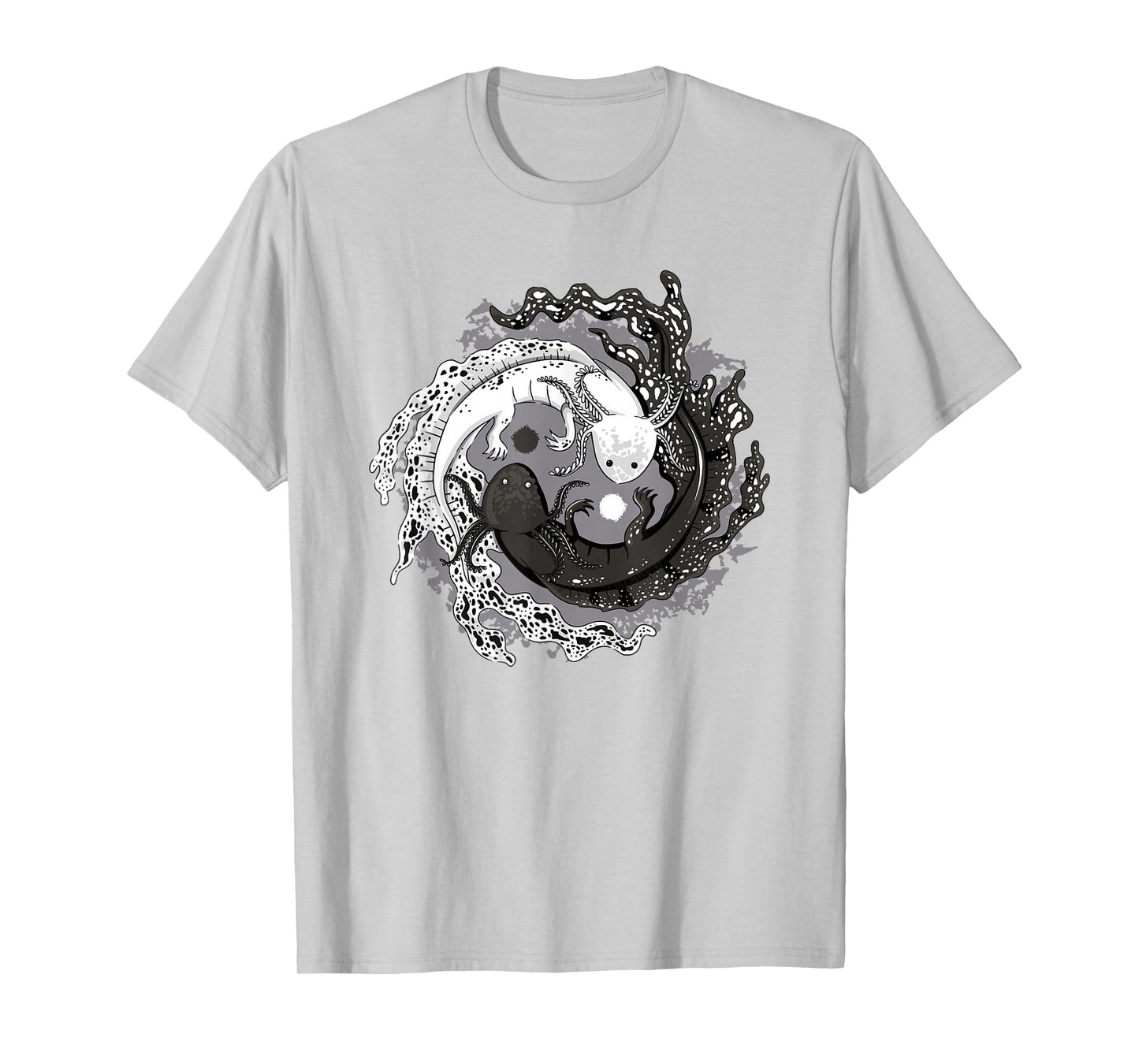 Azolotl Yin Yang Balance Axolotl T-Shirt