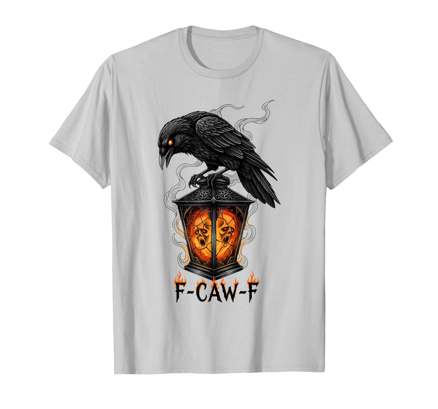 Halloween F Caw F Black Bird F-Caw-F Crow Women Men T-Shirt