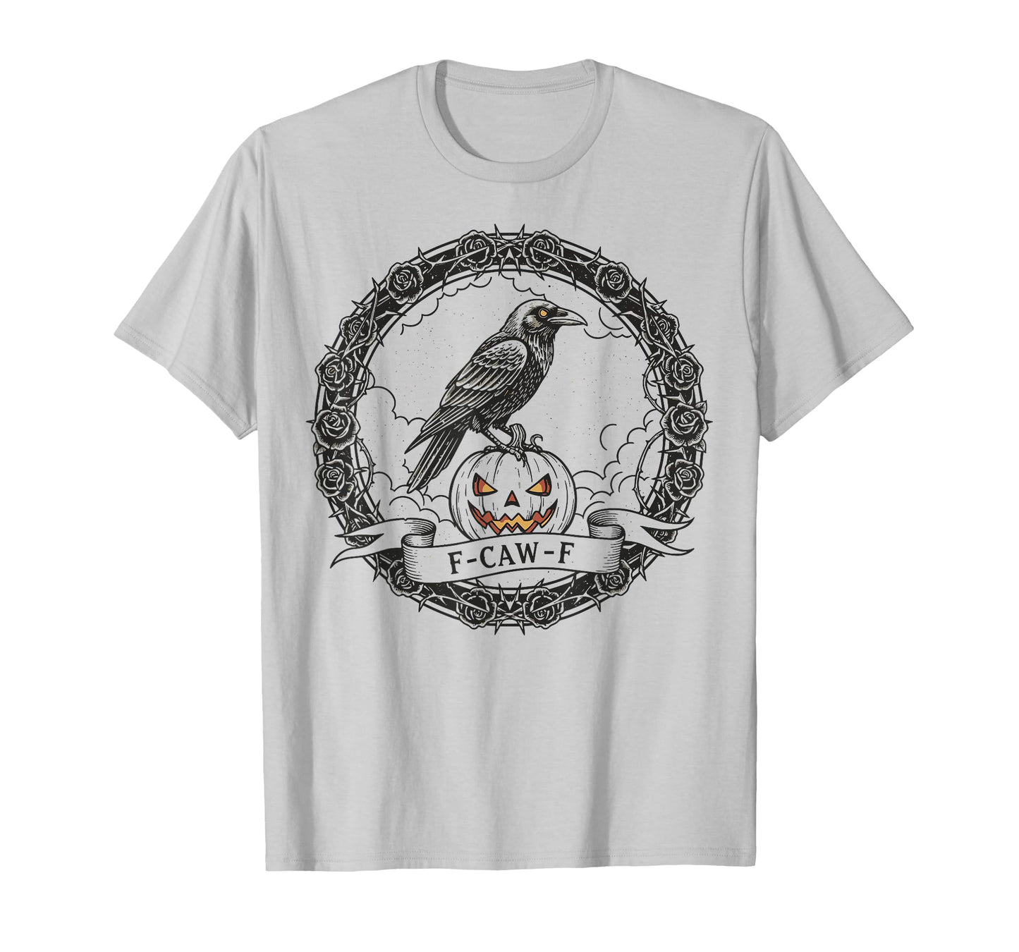 Halloween F-Caw-F Black Bird Crow T-Shirt