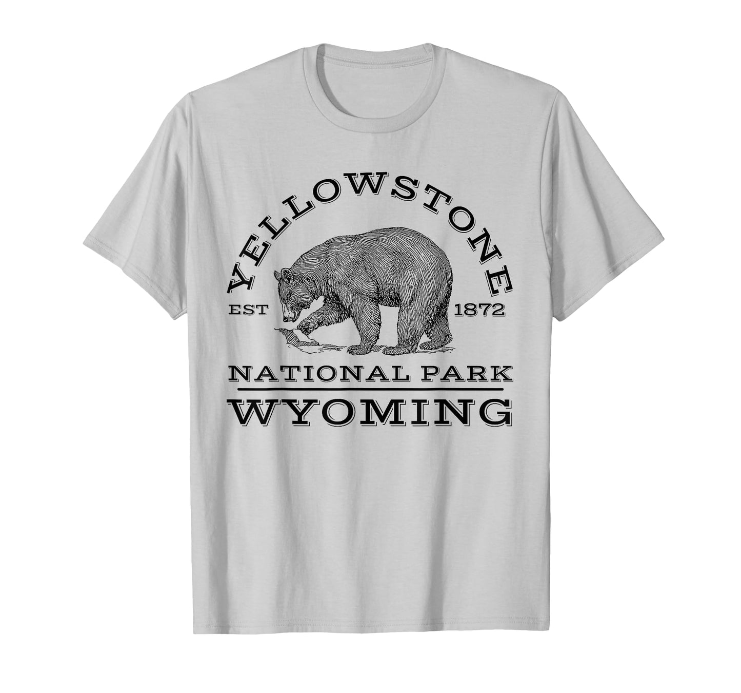 Yellowstone National Park Bear Wyoming Hike Outdoors T-Shirt