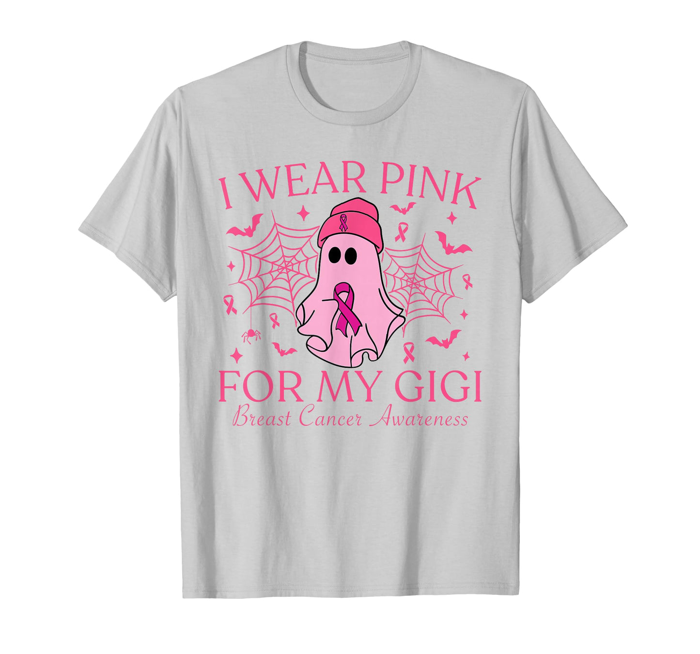 I Wear Pink For My Gigi Halloween Breast Cancer Women T-Shirt