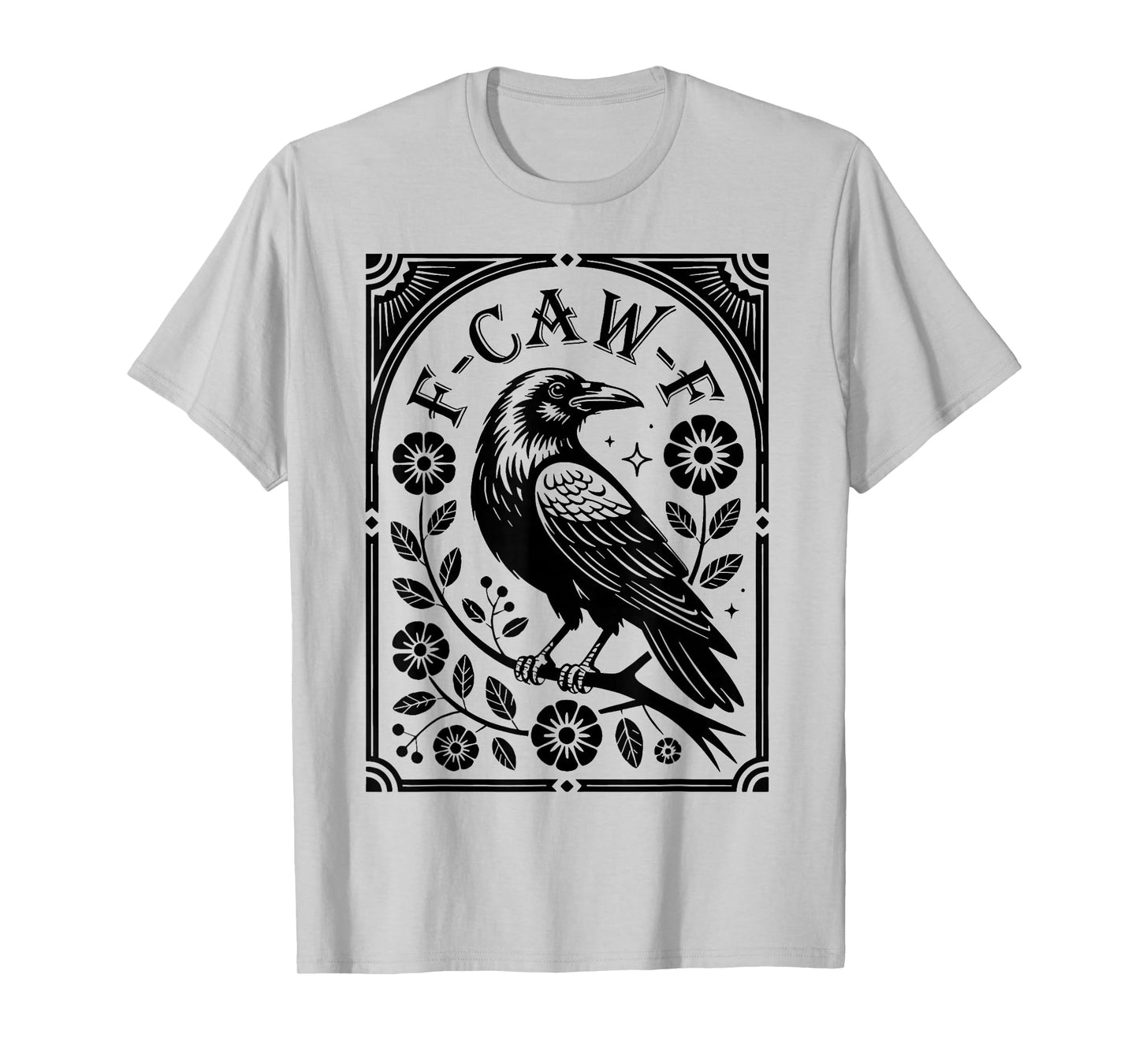 Halloween F-CAW-F Gothic Crow T-Shirt
