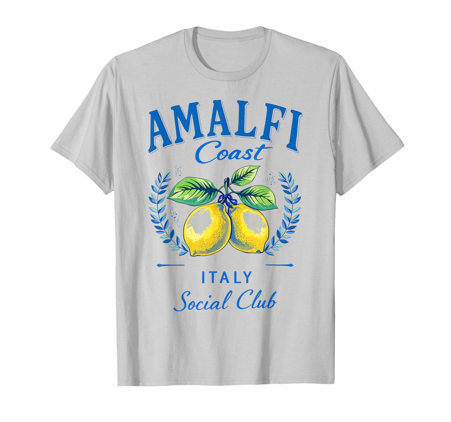 Amalfi Coast Social Club Italy Lemon Retro Summer Vacation T-Shirt