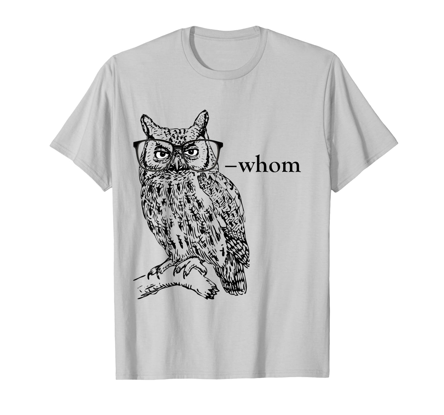 Who Whom Grammar Owl t shirt T-Shirt