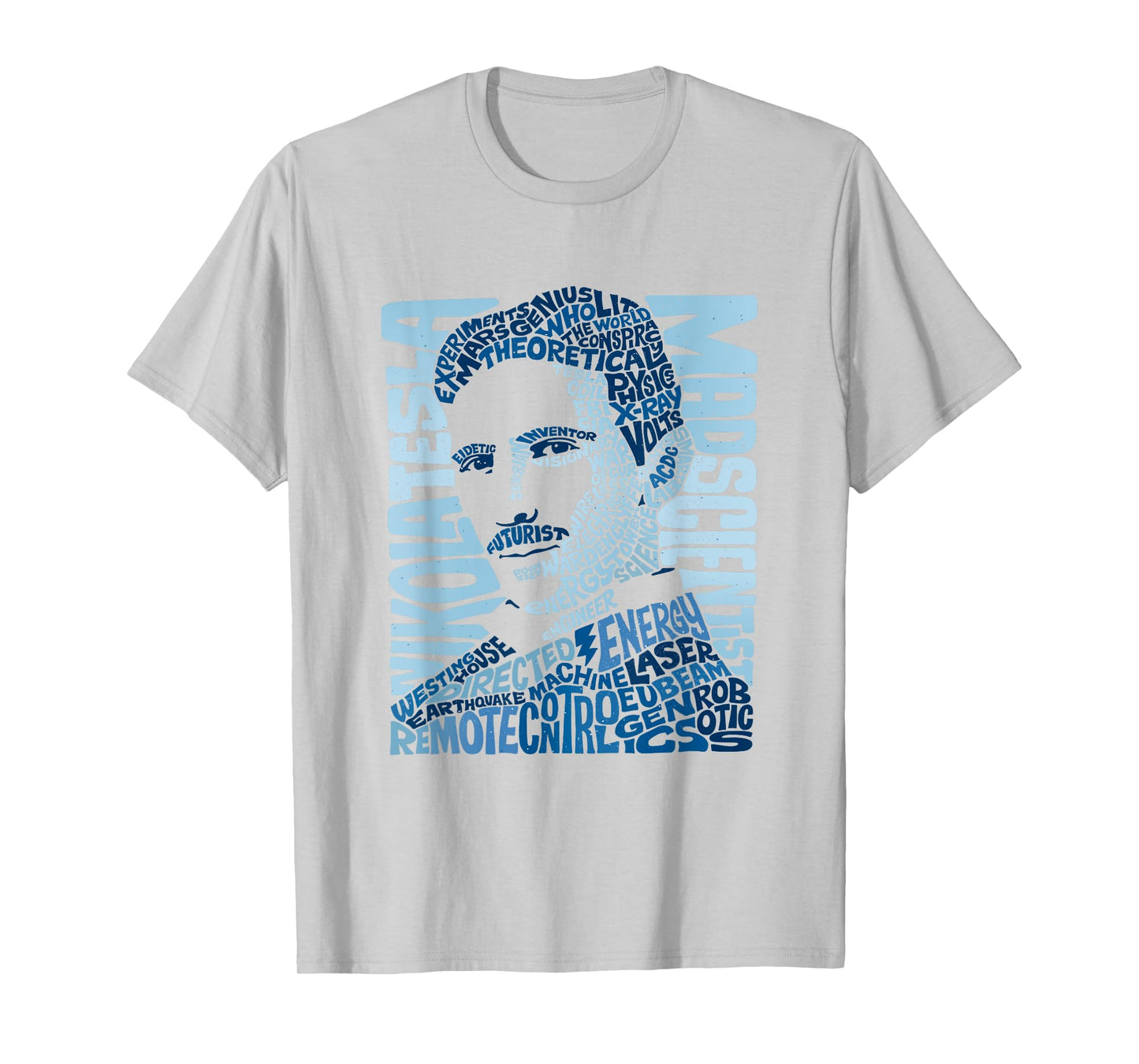 Nikola Tesla Illustration T-shirt by Glitschika Designs T-Shirt