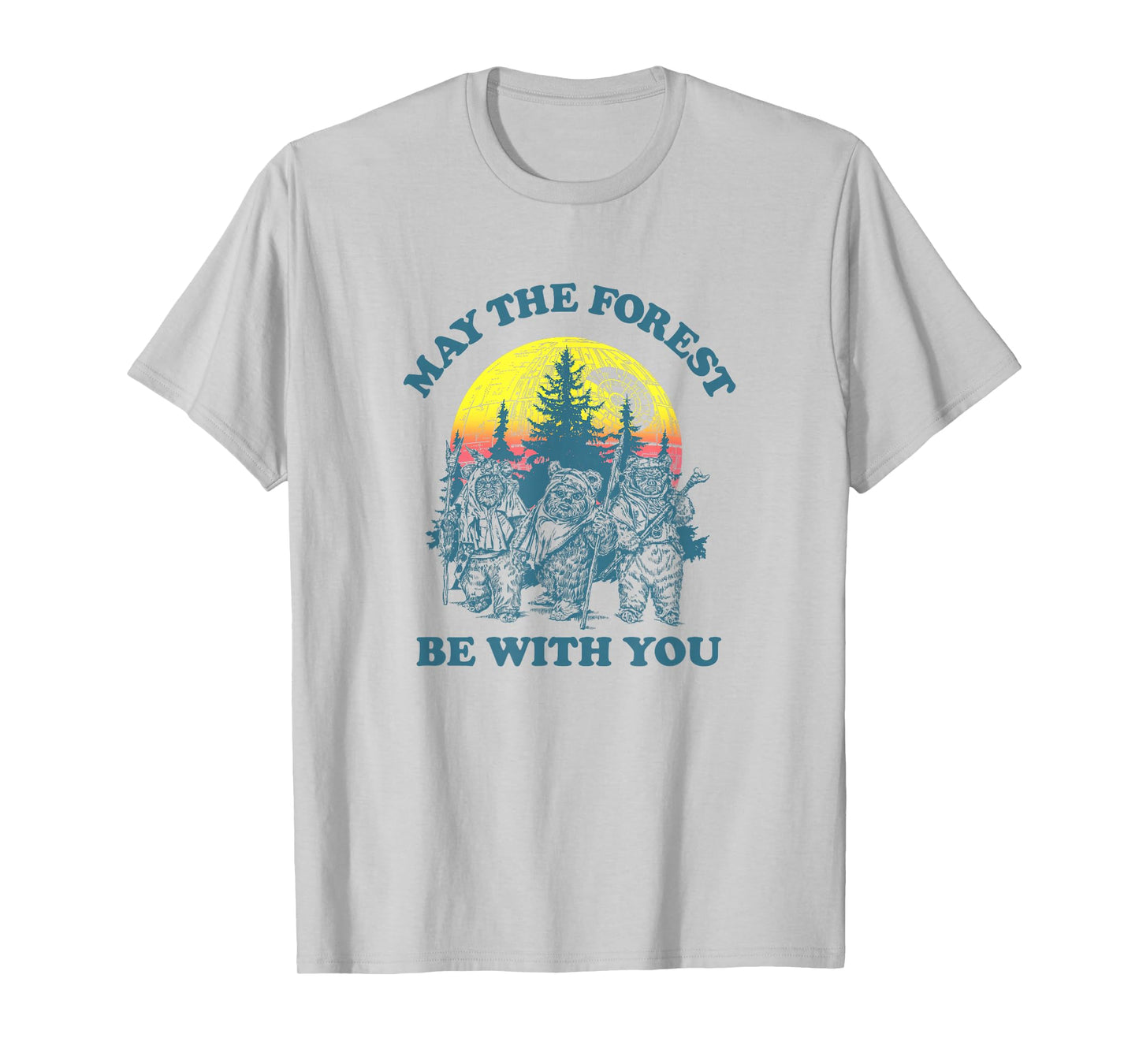 Star Wars Ewok Sunset May The Forest Be With You Earth Day T-Shirt
