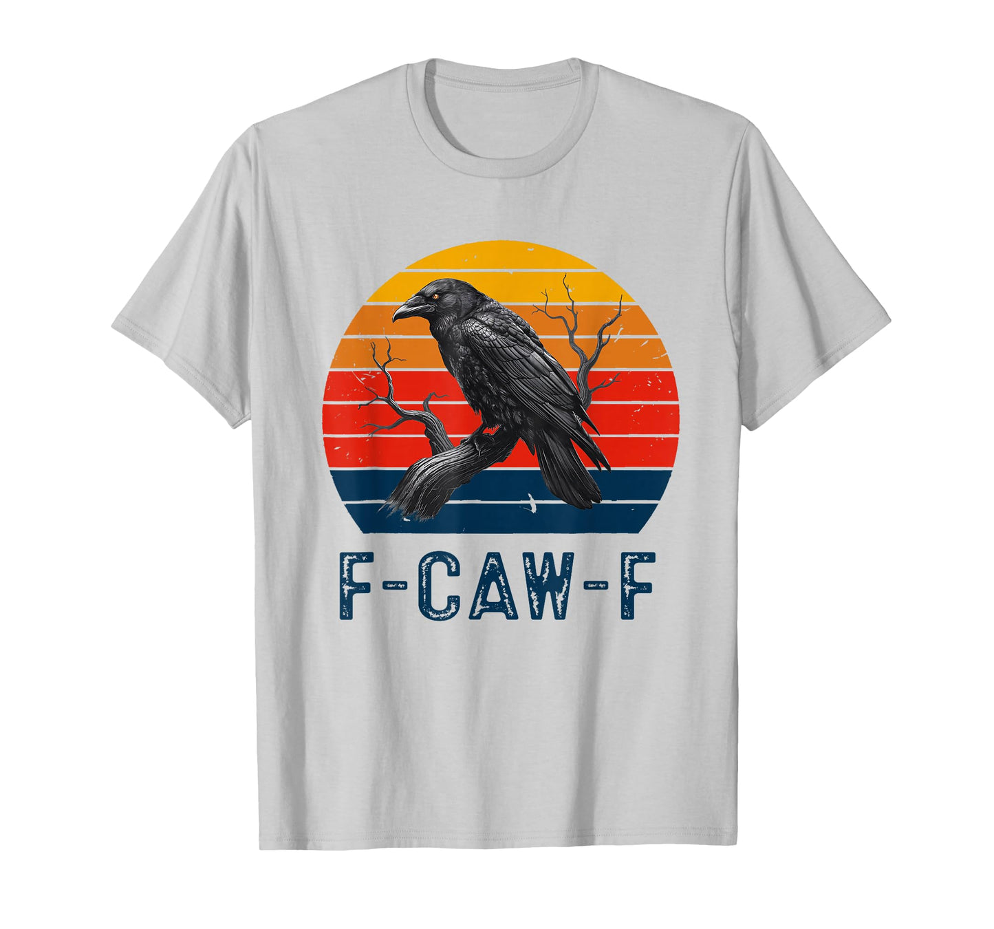 Black Crow, F-Caw-F Funny Black Bird Women Men Vintage T-Shirt