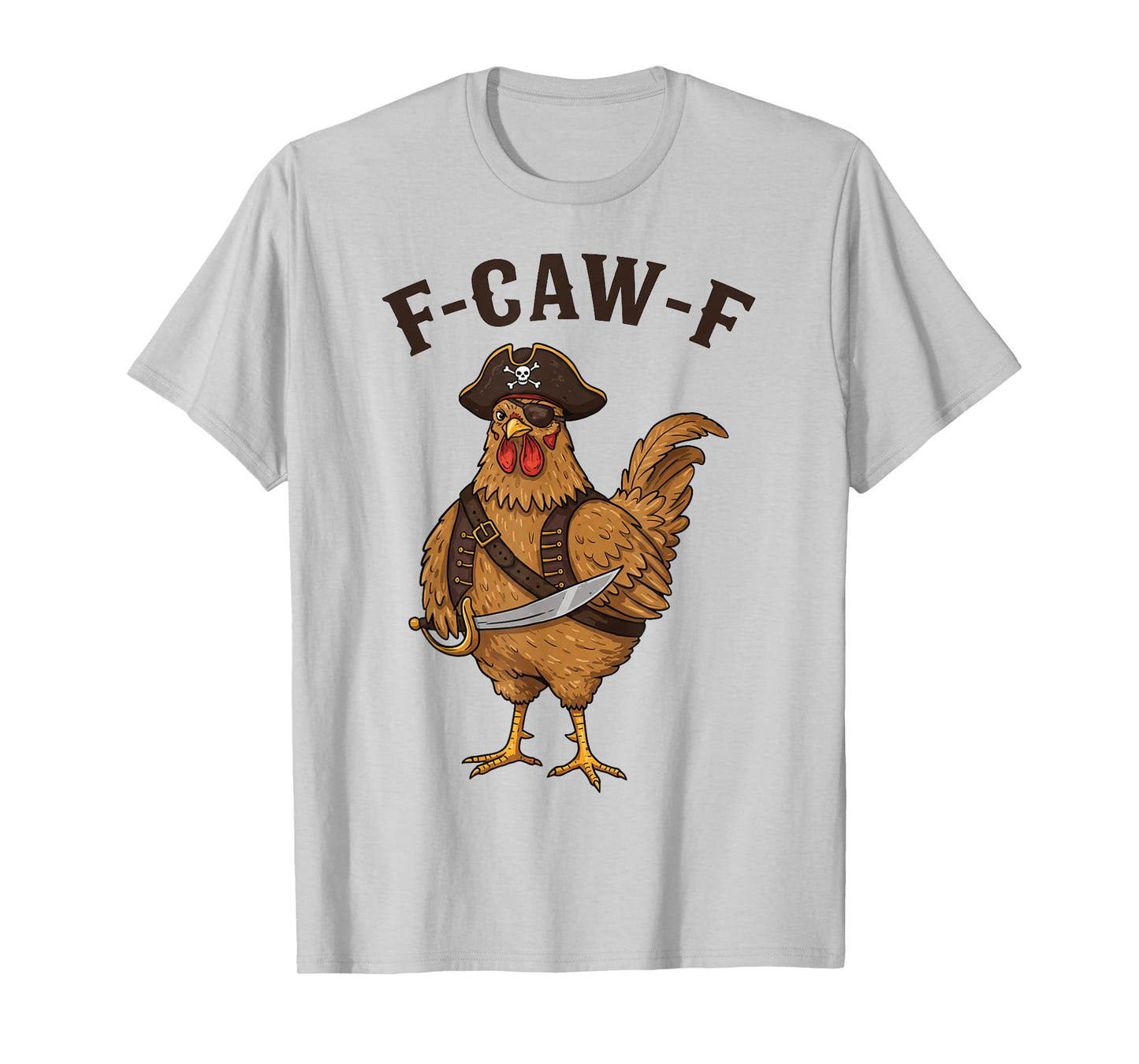 F-Caw-F Black Crow Funny Black Bird Moon Gothic Adult Humor T-Shirt