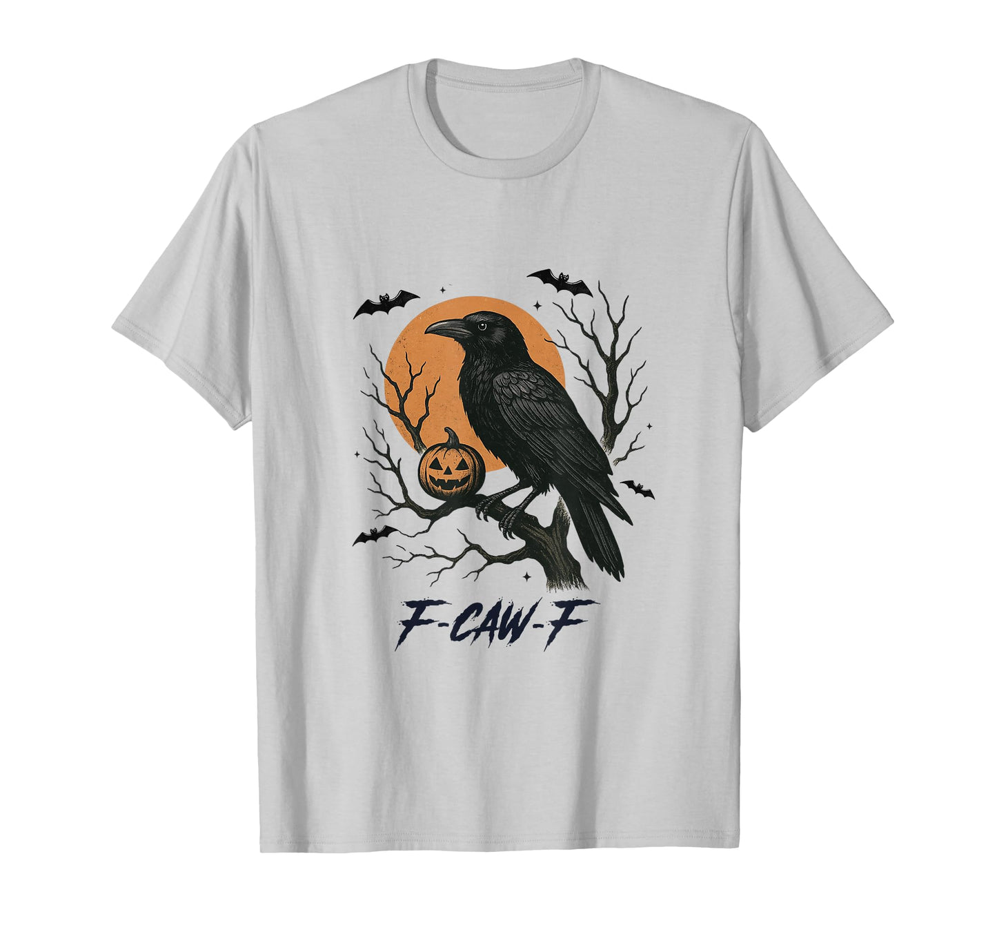 F-CAW-F Crow & Pumpkin Halloween Shirt T-Shirt