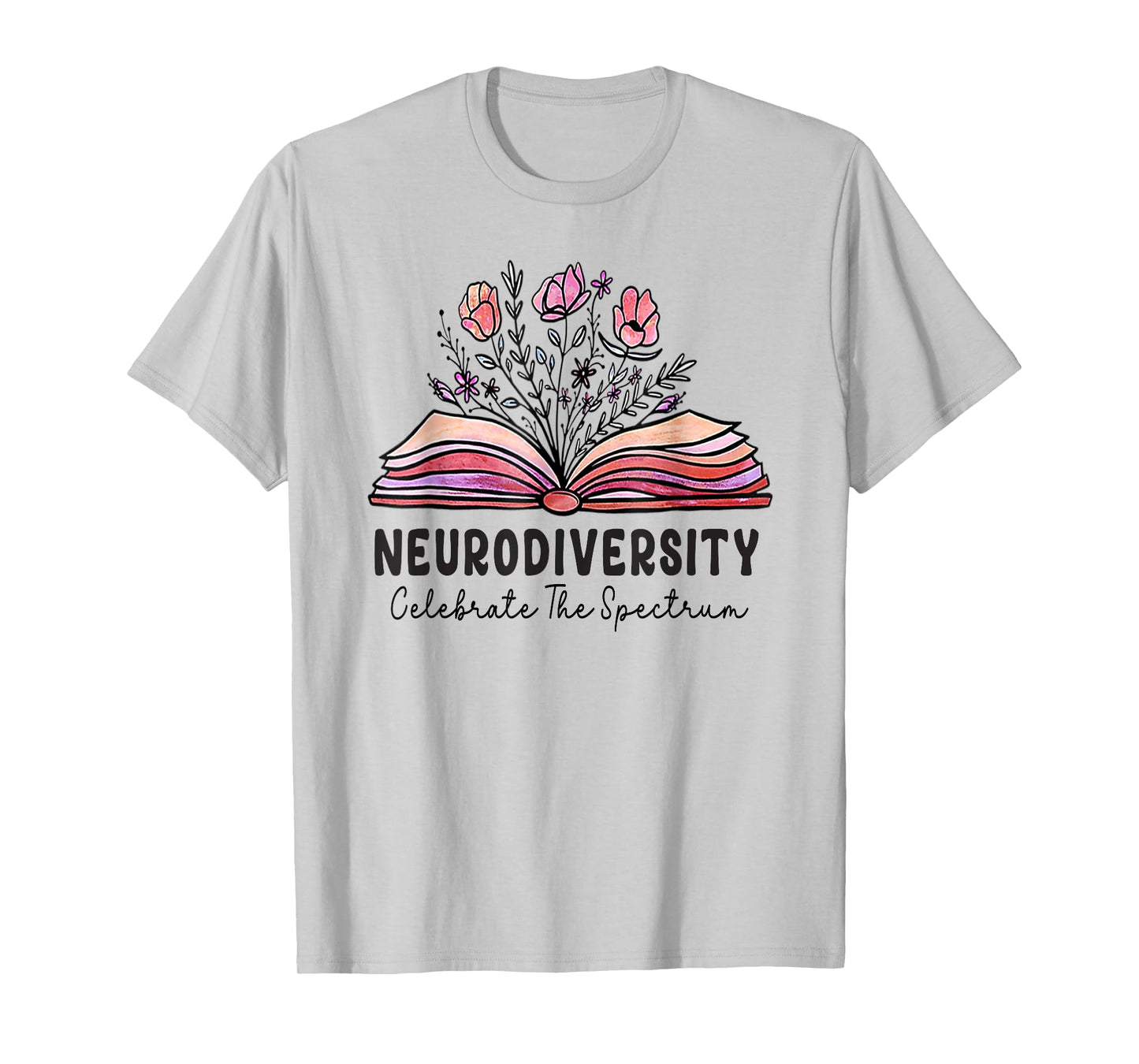 Neurodiversity celebrate the spectrum Brain Autism Awareness T-Shirt