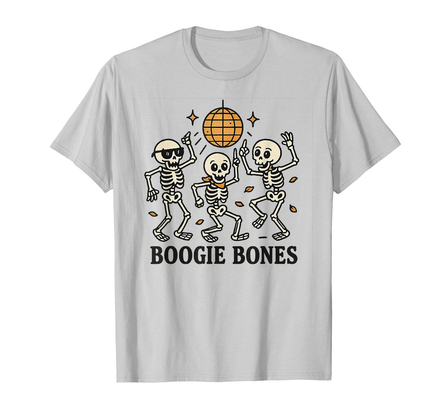 Boogie Bones, Disco Skeleton Dance, Funny Halloween Costume T-Shirt